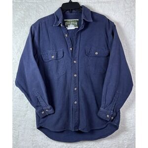 Field & Stream Original Outfitter Men's LG Long SlvBlue Button Up Collar Shirt